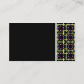 Carte De Visite Ton texture - Terrazzo 012- Noir (Dos)