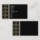 Carte De Visite Ton texture - Terrazzo 012- Noir (Devant / Derrière)