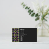 Carte De Visite Ton texture - Terrazzo 012- Noir (Debout devant)
