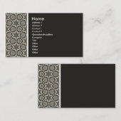 Carte De Visite Ton texture - Terrazzo 014 (201F1B) (Devant / Derrière)