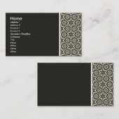 Carte De Visite Ton texture - Terrazzo 014a (201F1B) (Devant / Derrière)