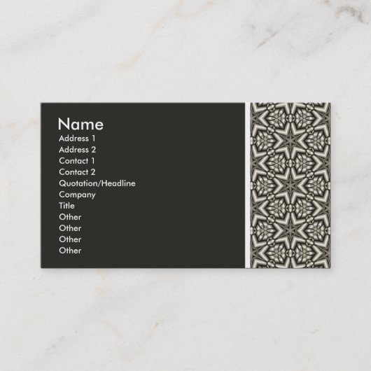 Carte De Visite Ton texture - Terrazzo 014a (201F1B) (Devant)