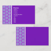 Carte De Visite Ton texture - Terrazzo 02 - Violet (7C12C3) (Devant / Derrière)