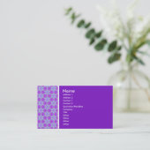 Carte De Visite Ton texture - Terrazzo 02 - Violet (7C12C3) (Debout devant)