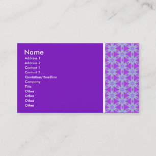Carte De Visite Ton texture - Terrazzo 02 - Violet (7C12C3)
