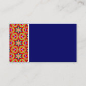 Carte De Visite Ton texture - Terrazzo 03 - Bleu profond (Dos)
