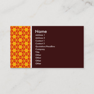 Carte De Visite Ton texture - Terrazzo 06 - Brown foncé