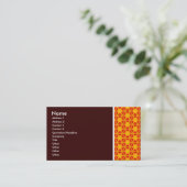 Carte De Visite Ton texture - Terrazzo 06 - Brown foncé (Debout devant)