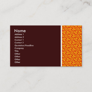 Carte De Visite Ton texture - Terrazzo 07 - Brown foncé