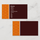 Carte De Visite Ton texture - Terrazzo 08 - Brown foncé (Devant / Derrière)