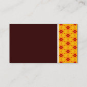Carte De Visite Ton texture - Terrazzo 09 - Brown foncé (Dos)