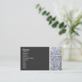 Carte De Visite Tonage de texture (Branches de neige) (Debout devant)