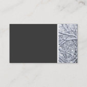 Carte De Visite Tonage de texture (Branches de neige) (Dos)