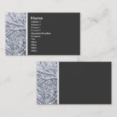 Carte De Visite Tonage de texture (Branches de neige) (Devant / Derrière)