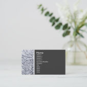 Carte De Visite Tonage de texture (Branches de neige) (Debout devant)