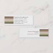 Carte de visite tonal de spectre (Devant / Derrière)