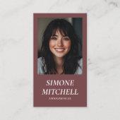 Carte De Visite Tonalité Terre moderne tendance Professionnel des  (Devant)