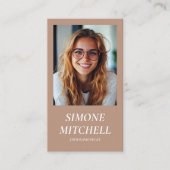 Carte De Visite Tonalité Terre moderne tendance Professionnel des  (Devant)