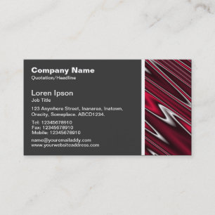 Carte De Visite Tonalité texturale - Rouge Abstrait