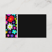 Carte De Visite Tonalité Texture (Fleurs de Dessin) (Dos)