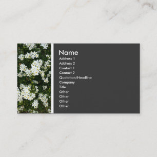 Carte De Visite Tonalité Texture (Petites Fleurs)