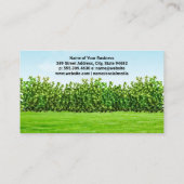 Carte De Visite tondeuse à gazon coupant l'herbe | Paysage (Dos)