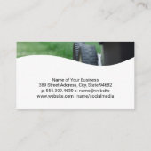 Carte De Visite tondeuse | Logo de l'arbre (Dos)