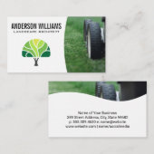 Carte De Visite tondeuse | Logo de l'arbre (Devant / Derrière)