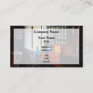 Carte De Visite Tonique de cheveux et tasses de rasage