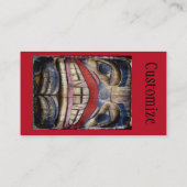 Carte De Visite Tonnerre à visage totem (Dos)