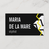 Carte De Visite Tonnerre jaune (Dos)