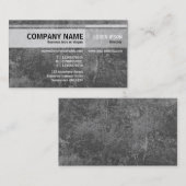 Carte De Visite Tons alternatifs - arbre de bouleau - gris (Devant / Derrière)