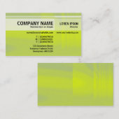 Carte De Visite Tons alternatifs - boisson Yellowade (Devant / Derrière)