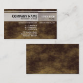 Carte De Visite Tons alternatifs - brun de planète (Devant / Derrière)