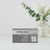 Carte De Visite Tons alternatifs (logo) - gris (Debout devant)