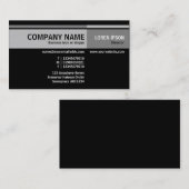 Carte De Visite Tons alternatifs - noir (Devant / Derrière)