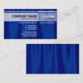 Carte De Visite Tons alternatifs - rideau bleu (Devant / Derrière)