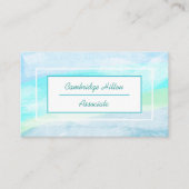 Carte De Visite Tons Bleus (Devant)