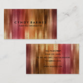 Carte De Visite Tons Chauds Aquarelles (Devant / Derrière)