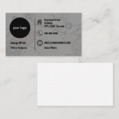 Carte De Visite Tons de Terre Abstraits minimes (Devant / Derrière)