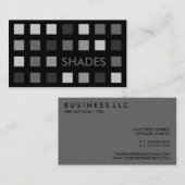 Carte De Visite TONS GRIS (carrés mod) (Devant / Derrière)