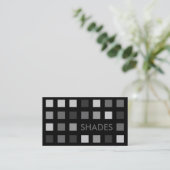 Carte De Visite TONS GRIS (carrés mod) (Debout devant)