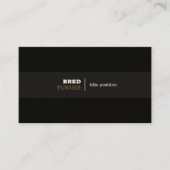 Carte De Visite Tons noirs (Devant)