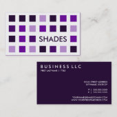 Carte De Visite TONS PURPLES (carrés mod) (Devant / Derrière)