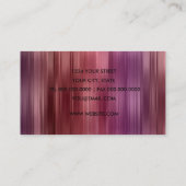 Carte De Visite Tons roses (Dos)