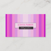 Carte De Visite Tons roses (Devant)