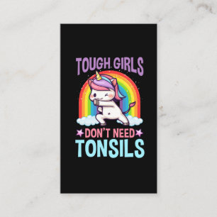 Carte De Visite Tonsillectomie de l'Unicorn Kid