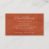 Carte De Visite Tonton Terre Terracotta (Dos)