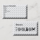 Carte De Visite TOOLBOX de Steve (Devant / Derrière)