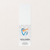 Carte De Visite Tooth Brush and Tooth Logo | Dental (Extérieur déplié)